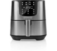 FRIGGITRICE AD ARIA CALDA 5.5 LT PRINCESS XXL DELUXE 1700W 182060 ACCIAIO NERO/SILVER