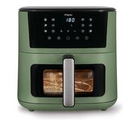 Tognana Iridea, Friteuse à air 10L, double résistance, écran numérique, minuterie, 80-200°C, fenêtre, 2300W, Vert Sauge