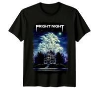 Fright Night (1985) Movie Poster Inspired T-Shirt Retro Tee Unisex Black XL