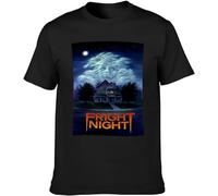 Fright Night Black Men T-Shirt Graphic Printed Top Unisex Tee(XX-Large)