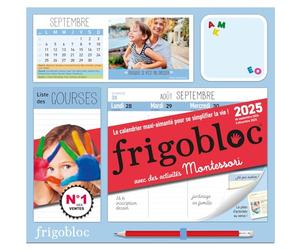 Frigobloc Hebdomadaire 2025 Montessori (de sept. 2024 à déc. 2025)