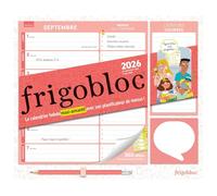 Frigobloc Hebdomadaire 2026 avec son planificateur de menus (de sept. 2025 à août 2026)