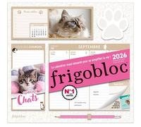 Frigobloc Hebdomadaire 2026 Chats (de sept. 2025 à déc. 2026)