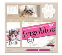 Frigobloc Hebdomadaire Chat 2027 - Calendrier organiseur familial (de sept. 2026 à déc. 2027)