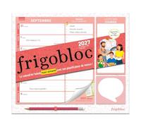 Frigobloc Hebdomadaire Planificateur de menus 2027 - Calendrier familial (de sept. 2026 à déc. 2027)