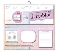 Frigobloc Hebdomadaire à aimanter et à refermer 2027 (de janv. à dec. 2027) - 12 mois