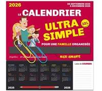 Frigobloc Le calendrier Ultra Simple (de sept. 2025 à déc. 2026) Collectif (Auteur)