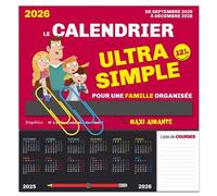 Frigobloc Le calendrier Ultra Simple pour une famille organisée ! (de sept. 2025 à déc. 2026) - - Collectif - Play Bac Eds - Calendrier