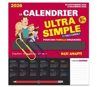 PlayBac – Le mini calendrier Ultra Simple – de sept. 2025 à déc. 2026 – Édition 2025