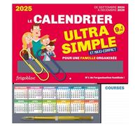 Frigobloc Le mini calendrier Ultra Simple pour une famille organisée ! (de sept. 2024 à déc. 2025) - sept.24-dec. - Collectif - Play Bac Eds - Calendrier