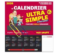 Frigobloc Le mini calendrier Ultra Simple pour une famille organisée ! (de sept. 2025 à déc. 2026)