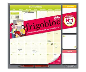 Frigobloc Mensuel 2024 - Calendrier d'organisation familiale / mois (de sept. 2023 à déc. 2024)