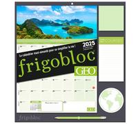 Frigobloc Mensuel 2025 Géo (de sept. 2024 à déc. 2025) - Collectif - Play Bac Eds - broché - Calendrier