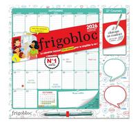 Frigobloc Mensuel 2026 avec un stylo 4 couleurs ! (de sept. 2025 à déc. 2026) - Edition 2025