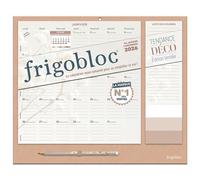 Frigobloc Mensuel 2026 Tendance déco Beige (de janv. à déc. 2026)