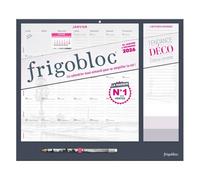 Frigobloc Mensuel 2026 Tendance déco Noir (de janv. à déc. 2026) - Edition 2025