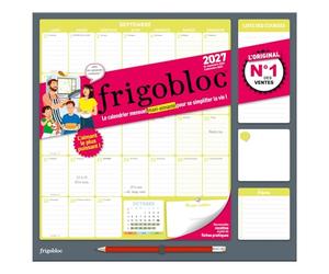 Frigobloc Mensuel 2027 - Calendrier familial / mois (de sept. 2026 à déc. 2027)