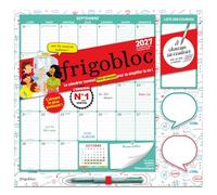 Frigobloc Mensuel 4 couleurs 2027 - Calendrier organiseur familial (de sept. 2026 à déc. 2027)