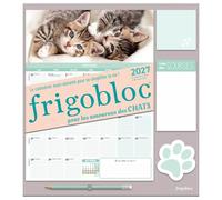 Frigobloc Mensuel Chats 2027 - Calendrier / mois (de sept. 2026 à déc. 2027)