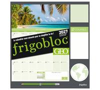 PlayBac – Calendrier organiseur familial Frigobloc Mensuel GEO 2027 (sept. 2026–déc. 2027)