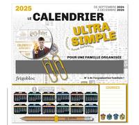 Frigobloc Mini Calendrier Ultra Simple Harry Potter (de sept. 2024 à déc. 2025)