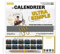 PlayBac Calendrier Frigobloc Mini Ultra Simple Harry Potter (de sept. 2024 à déc. 2025)