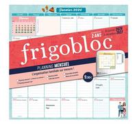 FRIGOBLOC - PLANNING MENSUEL 2 ANS (de janv. 2026 à déc. 2027) de janv. 2025 a dec. 2027 - Collectif - Play Bac Eds - broché - Calendrier