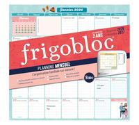 PlayBac – Frigobloc – Planning mensuel 2 ans (janv. 2026 à déc. 2027)