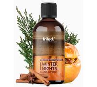 frihed.® Infusion pour sauna Winter Nights - Cannelle, anis étoilé et huile de pomme cuite - Parfum de Noël et longue durée - Édition limitée - Bouteille en verre de 100 ml - Fabriqué à Lunebourg