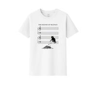 Friking T-shirt organique unisexe The Sound of Silence 697A Blanc, blanc, XL