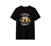 Friking Tee-shirts organiques unisexe Truc ou Trago 735A Couleur noire, Noir , XL