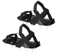 Frilla SPIKESHOES Chaussures à ongles avec fermeture - Pour aérer la pelouse ou comme chaussures de chape - Chaussures aératrices de pelouse parfaites - Avec deux longueurs de clous - L'aérateur de