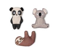 Fringe Studio 521023 Lot de 3 Mini Jouets en Toile pour Chien