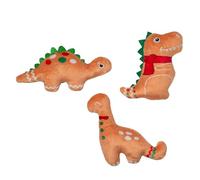 Fringe Studio 662143 Lot de 3 Jouets en Peluche pour Chien Motif Biscuits de Noël