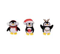 Fringe Studio 662195 Lot de 3 Jouets en Peluche pour Chien Motif Pingouins Waddle Squad