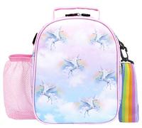 fringoo Sac à Déjeuner Isotherme Haute Qualité Sac Repas Enfants | Double Compartiment | Sac à Lunch Portatif à Compartiments Séparés Réutilisable |Pour Garçons et Filles