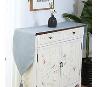 FRINZA Élégant et Luxueux Runners de Table Draps Runners Weave Home Home Accueil Cuisine Décoratif Cadeau Tassel Lit Tassel Coureur avec Glands, 5 Couleurs Cadeaux de Vacances(Light Blue,30 * 180cm)