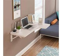 FRINZA Étagères flottantes Pliante étagère Murale Robuste Fold Murale Table Suspendue Table Pliante côté Pont Workbench Bureau d' Ordinateur for l' Espace d'épargne, 2 Couleurs(White,100 * 70 * 45cm)