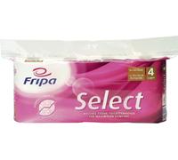 Fripa papier hygiénique Select 4 plis blanc brillant Tissue 8 rouleaux de 160 feuilles