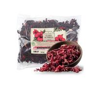 FRISAFRAN | Fleur d’Hibiscus 200g | Hibiscus Sabdariffa | Hibiscus-Infusion | Thé-d’Hibiscus | Saveur Acidulée et Rafraîchissante | Usage à Froid ou Chaud | Fleurs-entières