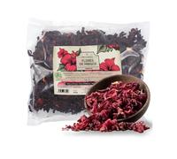 FRISAFRAN | Fleur d’Hibiscus 500g | Hibiscus Sabdariffa | Hibiscus-Infusion | Thé-d’Hibiscus | Saveur Acidulée et Rafraîchissante | Usage à Froid ou Chaud | Fleurs-entières