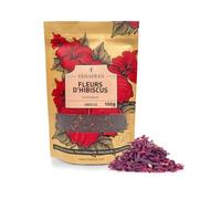 FRISAFRAN | Fleur d’Hibiscus Séchées Bio 100g | HIBISCUS BIO | En Vrac | Fleur de Jamaïque | Infusion Detox Drainante | Thé D'Hibiscus | Thé glacé | Infusion et Tisane | Eau jamaïcaine | hibiscus pur