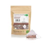 FRISAFRAN | Infusion Rooibos Bio en Pyramides 15 Unités | 30g | Infusion | Nutritif | Hydratant | Antioxydant rafraîchissant | rooïbos | roibos vous | perfusion sachets | vitaminé | thé sans caféine