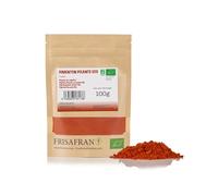 FRISAFRAN | Paprika Piquant en Poudre Bio 100g | Épice Piquant | Épice Fort | Poudre & Moulu | paprika-fort d'Espagne | chaud | pas d'additifs | chaud | Récolté de manière durable | naturel