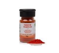 FRISAFRAN | Paprika Piquant en Poudre Bio 40g | Épice Piquant | Épice Fort | Poudre & Moulu | paprika-fort d'Espagne | chaud | pas d'additifs | chaud | Récolté de manière durable | naturel