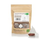 FRISAFRAN | Pyramides d'Infusion Rooibos à l'Orange Bio 15 unités | 30g | Détente | Digestif | Infusion Rooibos | Thé Rooibos | Thé Naturelle | Saveur unique | Hydratant | Nutritif | Relaxant