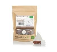 FRISAFRAN | Pyramides d'Infusion Rooibos à l'Orange Bio 30 Unités | 60g | Détente | Digestif | Thé Naturel | Saveur Unique | Hydratant | Nutritif | Relaxant