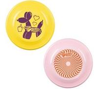 Frisbee Fastback Pack de 2 100g , 23.75cm - Disque léger Jouet pour chiens et enfants (5 ans+) - Jeux de plage et jardin, Jaune Rose JauneRose G