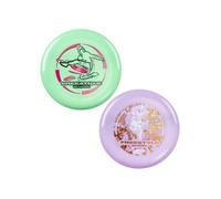 Frisbee Freestyle 160g, 26,7 cm - Disque en PE, jeu extérieur pour la plage et la famille - Lot de 2, Pourpre Vert