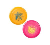 Wham-O Frisbee Pack de 2 Disques Volants, 22.86cm Enfants 5 Ans et Plus, 70g, Jaune Rose